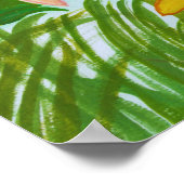 Farbschmetterling im Garten Poster (Ecke)