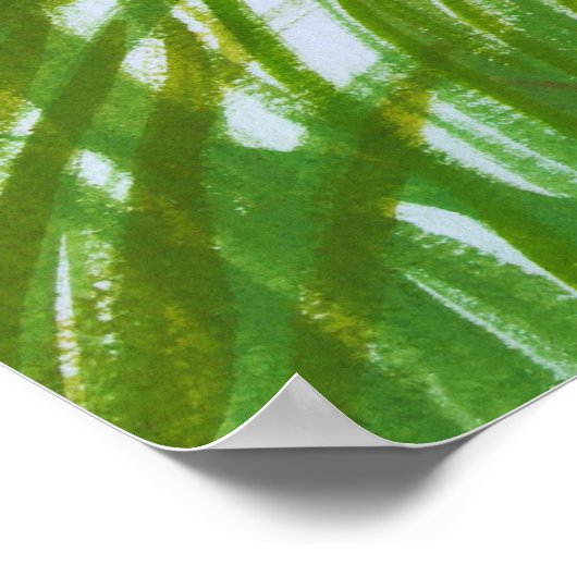 Farbschmetterling im Garten Poster (Ecke)