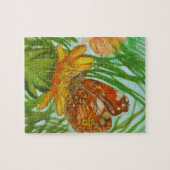 Farbschmetterling im Garten Puzzle (Horizontal)