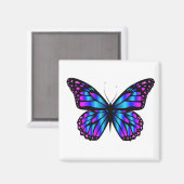 Farbschmetterling Magnet (Vorderseite/Rückseite)