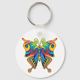 Farbschmetterling Schlüsselanhänger