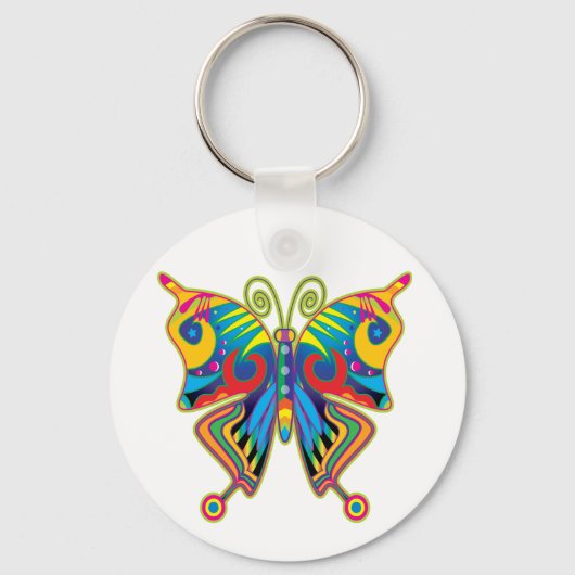 Farbschmetterling Schlüsselanhänger (Vorderseite)