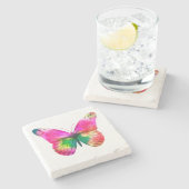 Farbschmetterling Steinuntersetzer (Seitenansicht)