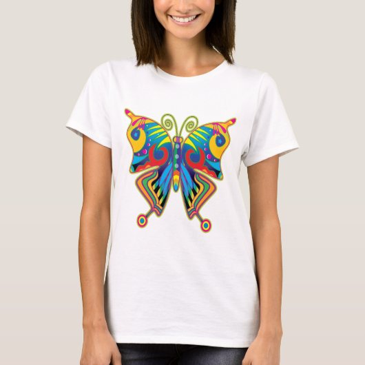 Farbschmetterling T-Shirt (Vorderseite)