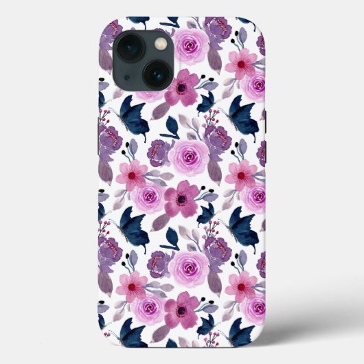Farbschmetterling und rosa Blume Case-Mate iPhone Hülle (Rückseite)