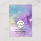 Farbschmuck-Logo-Nekklace-Display Visitenkarte (Rückseite)