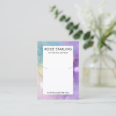 Farbschmuck-Logo-Nekklace-Display Visitenkarte (Stehend Vorderseite)