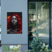 Farbschrot Lebhaftes Rothaarposter Poster