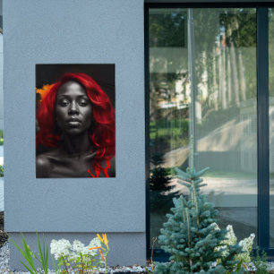 Farbschrot Lebhaftes Rothaarposter Poster