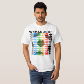 Farbschuh-T - Shirt 2 der Weltmeisterschaft-2010 (Vorne ganz)