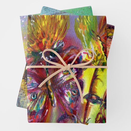 FARBSCHUHE, FRÜHSTÜCKE, BLUMEN, BLUMENFLÜSSE, WIRB GESCHENKPAPIER SET (Beispiel)