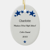 Farbschutz Braunbraun Brain Blue Keramik Ornament (Hinten)