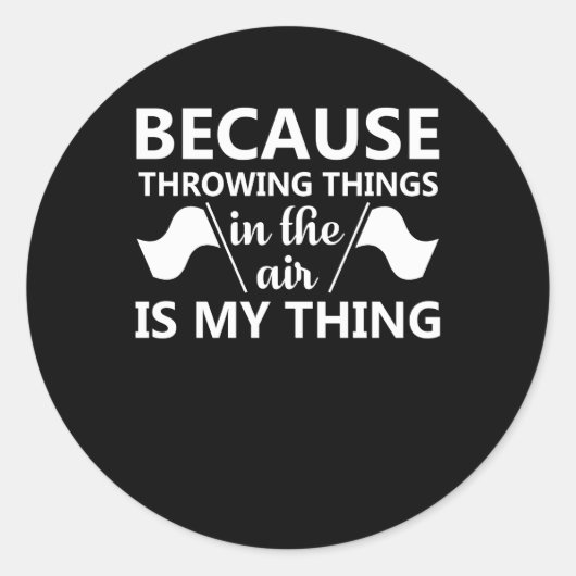 Farbschutz, der die Luft wegwirft Runder Aufkleber (Vorderseite)