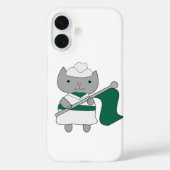 Farbschutz der Katze grün Case-Mate iPhone Hülle (Rückseite)