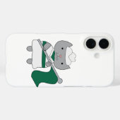 Farbschutz der Katze grün Case-Mate iPhone Hülle (Rückseite (Horizontal))