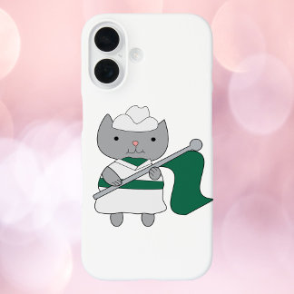 Farbschutz der Katze grün iPhone 16 Hülle