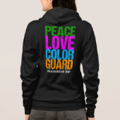 Farbschutz für die Peace Liebe Hoodie (Rückseite)