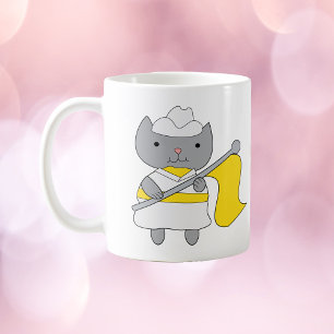 Farbschutz für Katzen Gelb und Weiß Kaffeetasse