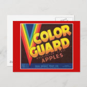 Farbschutz für Vintage Äpfel Postkarte (Vorne/Hinten)