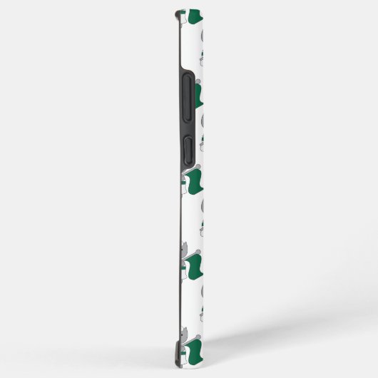 Farbschutz Grün und Weiß Samsung Galaxy Hülle (Rechte Seite)