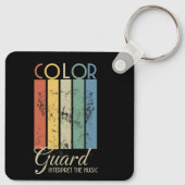 Farbschutz "Interpretieren der Musik" Schlüsselanh Schlüsselanhänger (Rückseite)