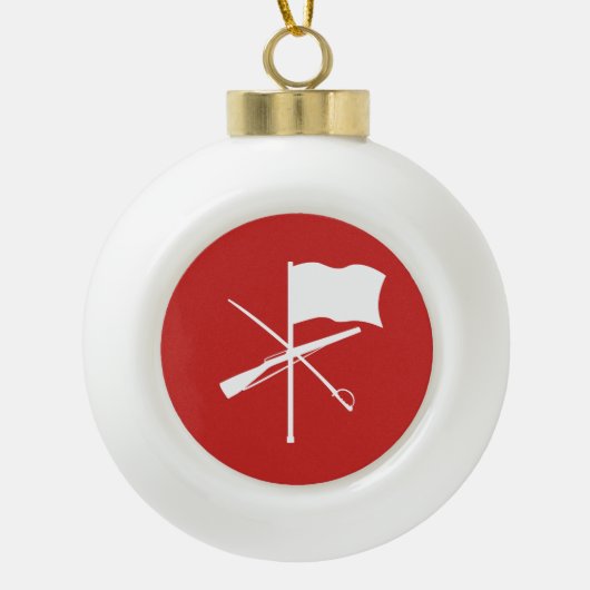 Farbschutz Keramik Kugel-Ornament (Vorderseite)