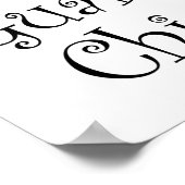 Farbschutz Kick Text Poster (Ecke)