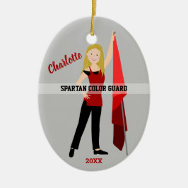 Farbschutz mit Blonde Haar rot und schwarz Keramik Ornament