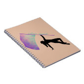 Farbschutz mit Fahne - lila/grün Notizblock (Rechte Seite)