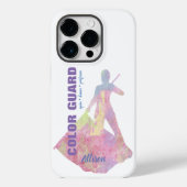 Farbschutz mit Flag-Performer-Silhouette Case-Mate iPhone Hülle (Rückseite)