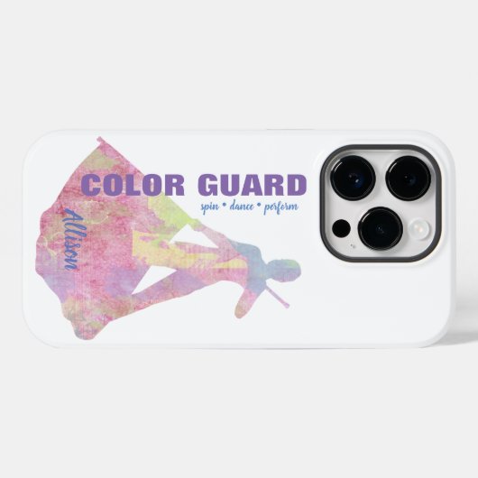 Farbschutz mit Flag-Performer-Silhouette Case-Mate iPhone Hülle (Rückseite (Horizontal))