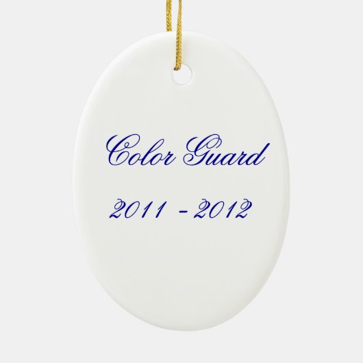 Farbschutz - ovale Verzierung (fertigen Sie sich!) Keramik Ornament (Hinten)