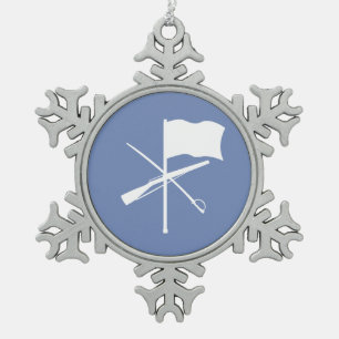 Farbschutz Schneeflocken Zinn-Ornament