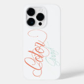 Farbschutz Word Art Case-Mate iPhone Hülle (Rückseite)