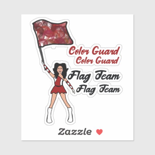 Farbschutzaufkleber für Flaggen (rot weiß) Aufkleber (Blatt)