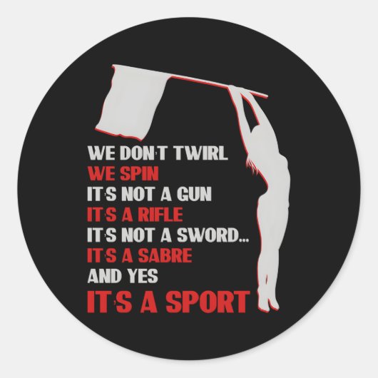 Farbschutzbandmarschieren Runder Aufkleber (Vorderseite)