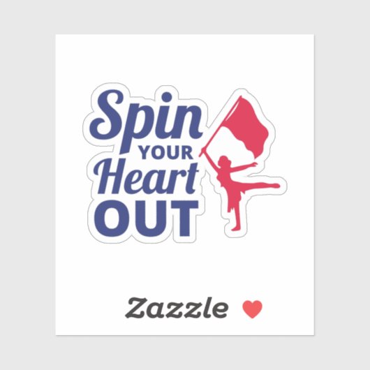 Farbschützentanz und Flag Vibrany Performance Aufkleber (Blatt)