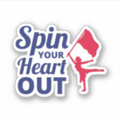 Farbschützentanz und Flag Vibrany Performance Aufkleber (Vorderseite)