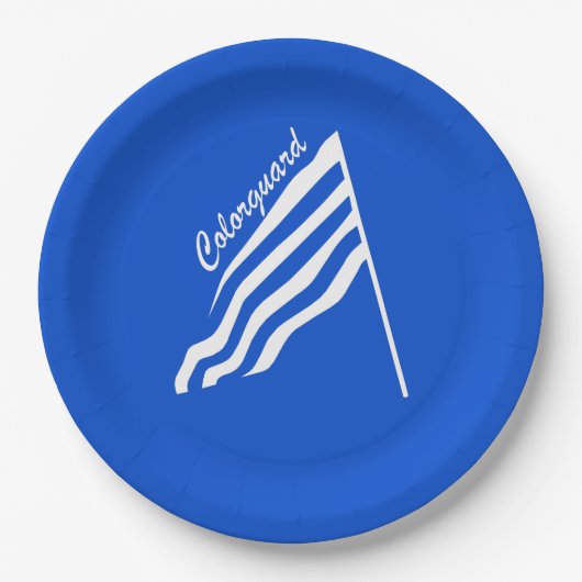 Farbschutzflagge Pappteller (Vorderseite)