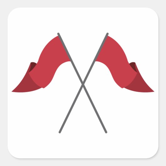 Farbschutzflaggen Quadratischer Aufkleber (Vorderseite)