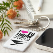 Farbschutzzitat wirft Dinge in der Luft auf Schlüsselanhänger (Vorderseite rechts)