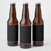 Farbschwarz Bierflaschenetikett (Flaschen)