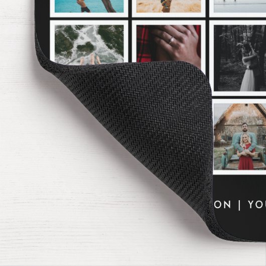 Farbschwarz für FotoCollage Mousepad (Ecke)