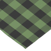 Farbschwarz-grünes Gingham-Karo-Muster Kurzer Tischläufer (Ecke)