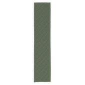 Farbschwarz-grünes Gingham-Karo-Muster Kurzer Tischläufer (Vorderseite)