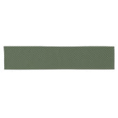 Farbschwarz-grünes Gingham-Karo-Muster Kurzer Tischläufer (Horizontal)