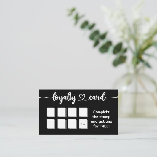 Farbschwarz hinzufügen QR-Code für Ihr Logo Treuekarte (Stehend Vorderseite)