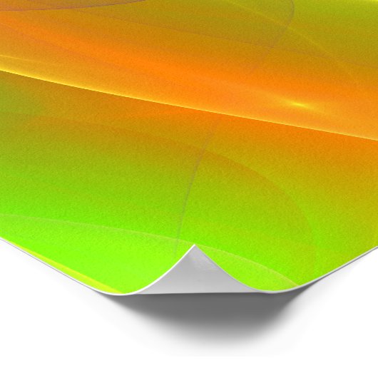 Farbschwingen, Fraktal-abstrakt-Art-Poster Poster (Ecke)