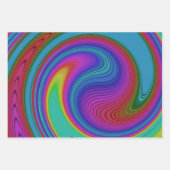 Farbschwirl Geschenkpapier Set (Vorderseite 3)