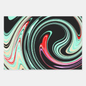 Farbschwirl Geschenkpapier Set (Vorderseite 2)